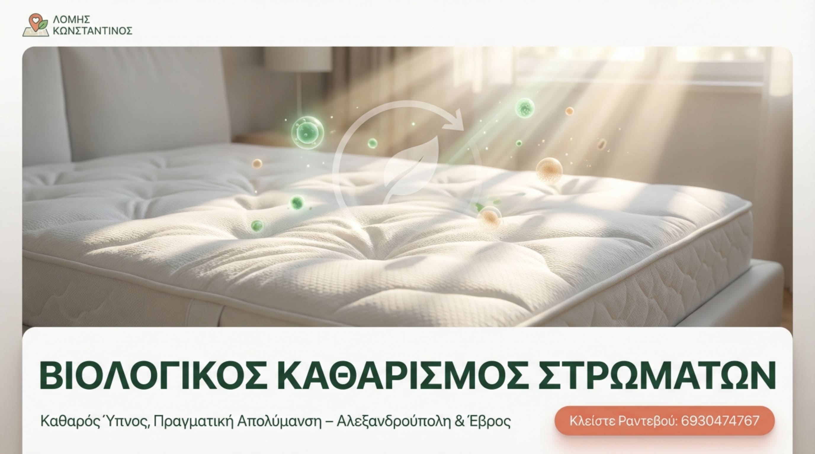 Βιολογικός καθαρισμός στρωμάτων - Λόμης Κωνσταντίνος Αλεξανδρούπολη