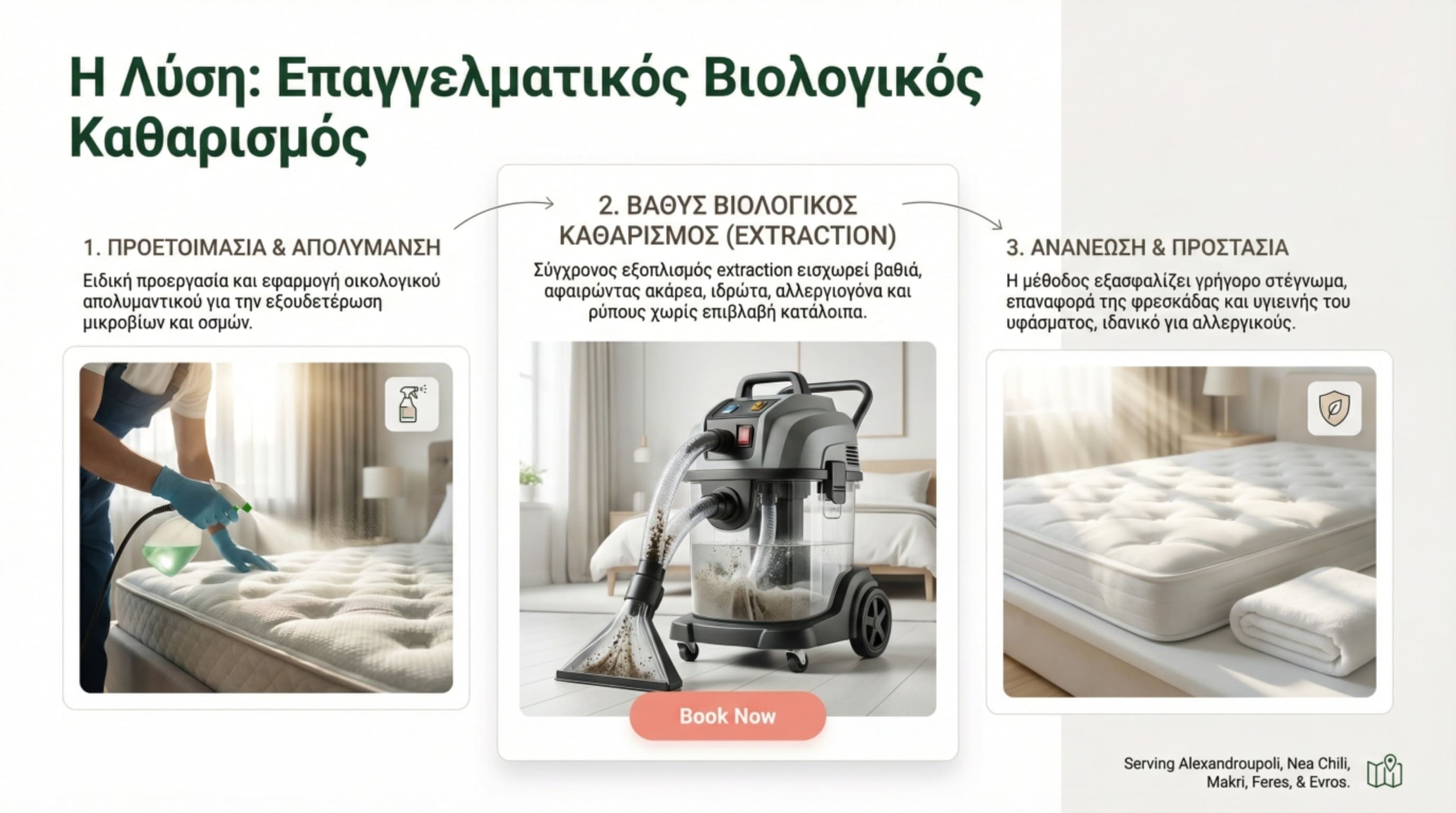 Διαδικασία βιολογικού καθαρισμού - προετοιμασία, extraction, προστασία